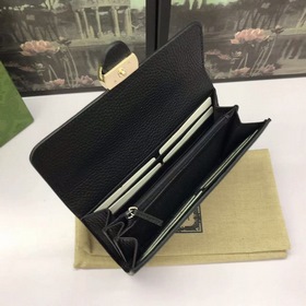 Длинный кошелек GUCCI, серия с тремя складками, модель： 615524 Из