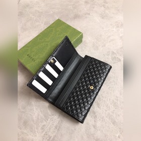 GUCCI Новейший кошелек с двумя складками, артикул： 449393 Оригина