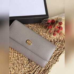 Длинный кожаный кошелек GUCCI, артикул： 456116 Импортная натурал