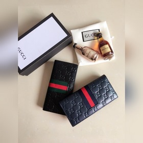 Новый кошелек GUCCI с красно-зеленой полоской, модель： 408836 Ори