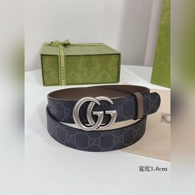 Gucci ремень с поворотной застежкой, двусторонний, из импортной к