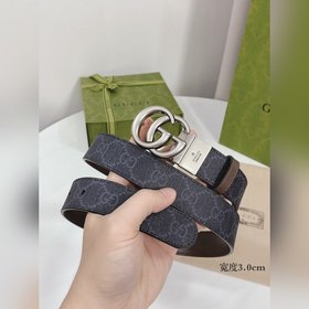 Gucci ремень с поворотной застежкой, двусторонний, из импортной к