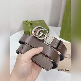 Gucci ремень с поворотной застежкой, двусторонний, из импортной к