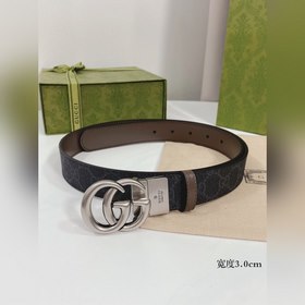 Gucci ремень с поворотной застежкой, двусторонний, из импортной к