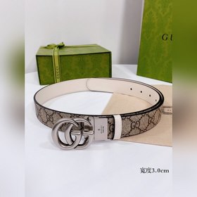 Gucci ремень с поворотной застежкой, двусторонний, из импортной к
