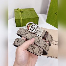 Gucci ремень с поворотной застежкой, двусторонний, из импортной к