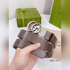Gucci ремень с поворотной застежкой, двусторонний, из импортной к