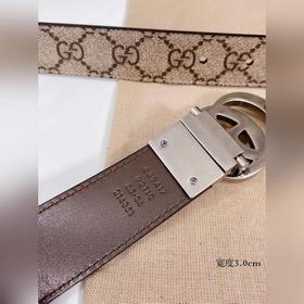 Gucci ремень с поворотной застежкой, двусторонний, из импортной к