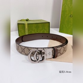 Gucci ремень с поворотной застежкой, двусторонний, из импортной к