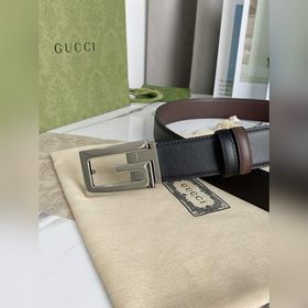 Двусторонняя поясная сумка Gucci, импортная кожа первого сорта, п