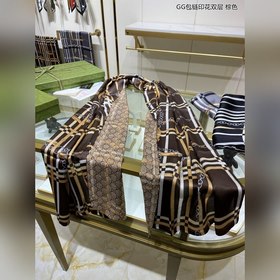 GUCCI GG сумка с цепочкой и принтом, двухслойная, 100% шелк  Дво
