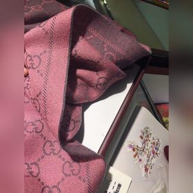 GUCCI Двусторонний шарф GG из шерсти  100% шерсть Превосходный т