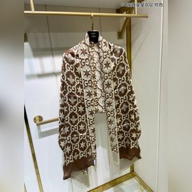 GUCCI GG пчела и звезда, двухслойный, 100% шелк высшего качества 