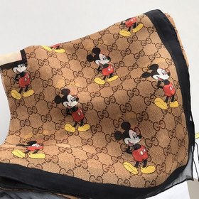 GUCCI Шарф из шелка с изображением Микки Мауса Образ Микки прида