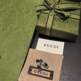 Gucci Ghost серебряное кольцо 6 мм, пара, для близких друзей