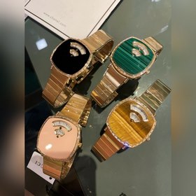 Часы GUCCI GRIP из серии Premium  38 мм Украшенные искусственным