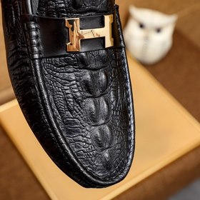 HERMES Классические туфли с застежкой Высококачественные мужские 