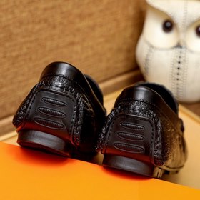 HERMES Классические туфли с застежкой Высококачественные мужские 