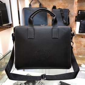 HERMES Мужская сумка для документов из кожи бычка, модель 82377-1