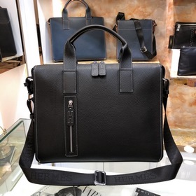 HERMES Мужская сумка для документов из кожи бычка, модель 82377-1