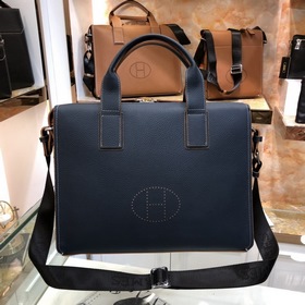 HERMES Мужской портфель из кожи бычка Модель： 82377-1 A Импортна