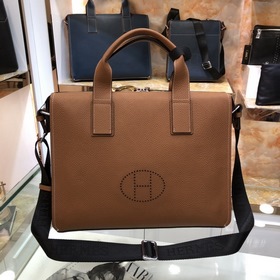 HERMES Мужская сумка для документов из кожи бычка Модель： 82377-