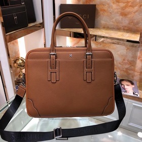 HERMES Мужской портфель с ручкой и ремнем через плечо Модель： 23
