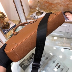 HERMES Мужской портфель с ручкой и ремнем через плечо Модель： 23