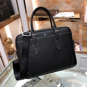 HERMES Мужской портфель с ручкой и ремнем через плечо Модель： 23