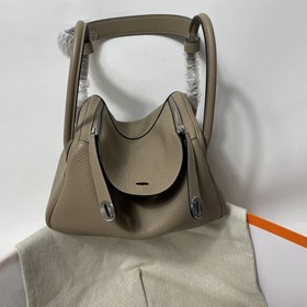 Hermès Импортная сумка из кожи TC серебристо-золотыми застежками