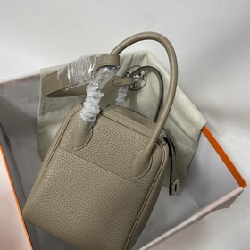 Hermès Импортная сумка из кожи TC серебристо-золотыми застежками