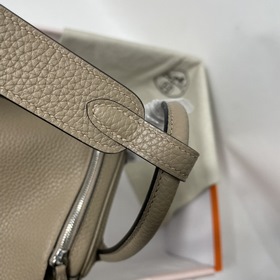 Hermès Импортная сумка из кожи TC серебристо-золотыми застежками 