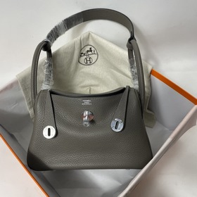 Hermès Импортная сумка из кожи TC серебристо-золотыми застежками