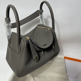 Hermès Импортная сумка из кожи TC серебристо-золотыми застежками