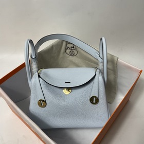 Hermès Импортная сумка из кожи TC, синий с золотыми серебряными з