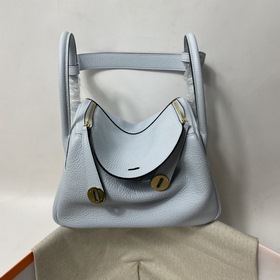 Hermès Импортная сумка из кожи TC, синий с золотыми серебряными з