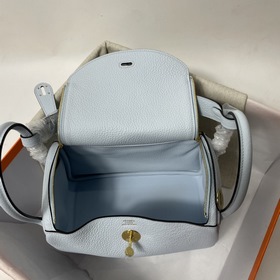 Hermès Импортная сумка из кожи TC, синий с золотыми серебряными з