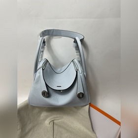 Hermès Импортная сумка из кожи TC, синий с золотыми серебряными з