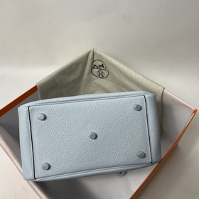 Hermès Импортная сумка из кожи TC, синий с золотыми серебряными з