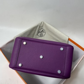 Hermès Импортная сумка из кожи TC серебристой пряжкой в форме баб