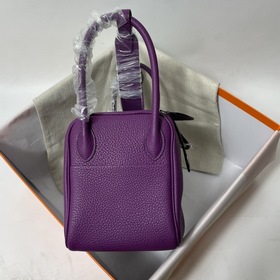 Hermès Импортная сумка из кожи TC серебристой пряжкой в форме баб