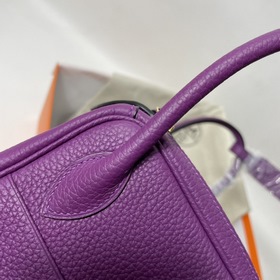 Hermès Импортная сумка из кожи TC с фиолетово-золотой пряжкой Сум