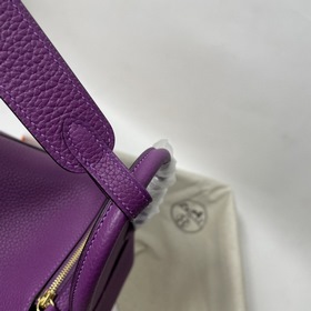 Hermès Импортная сумка из кожи TC с фиолетово-золотой пряжкой Сум