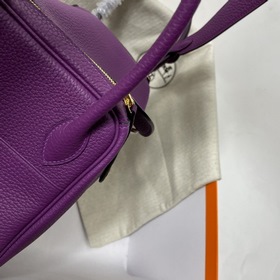 Hermès Импортная сумка из кожи TC с фиолетово-золотой пряжкой Сум