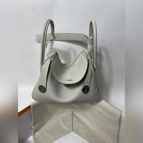 Hermès Импортная сумка из кожи TC с жемчужно-серыми серебристыми