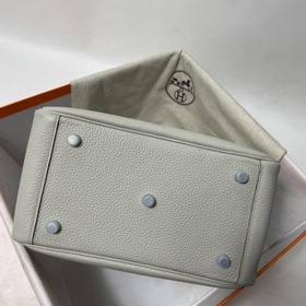 Hermès Импортная сумка из кожи TC с жемчужно-серыми серебристыми 