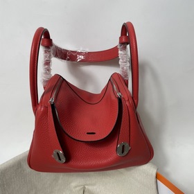 Hermès Импортная сумка из кожи TC с красной и золотой застежкой С