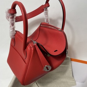 Hermès Импортная сумка из кожи TC с красной и золотой застежкой С