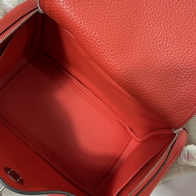 Hermès Импортная сумка из кожи TC с красной и золотой застежкой С