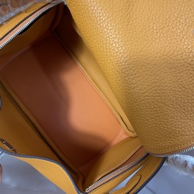 Hermès Импортная сумка из кожи TC, оранжевая с золотыми серебряны